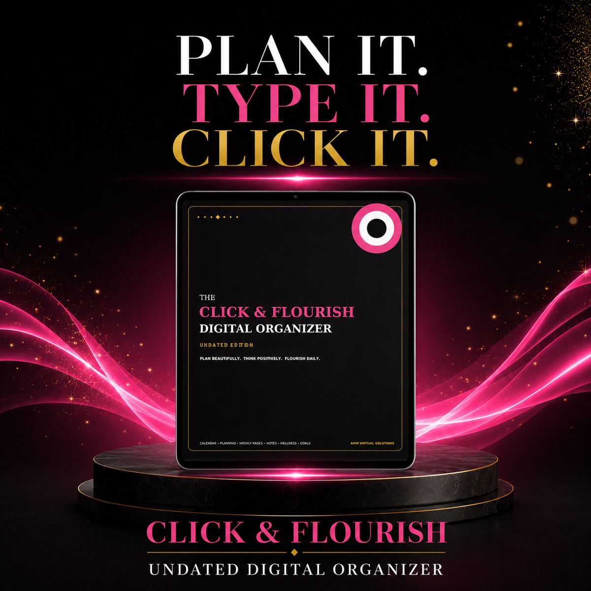 The Click & Flourish Digital Organizer